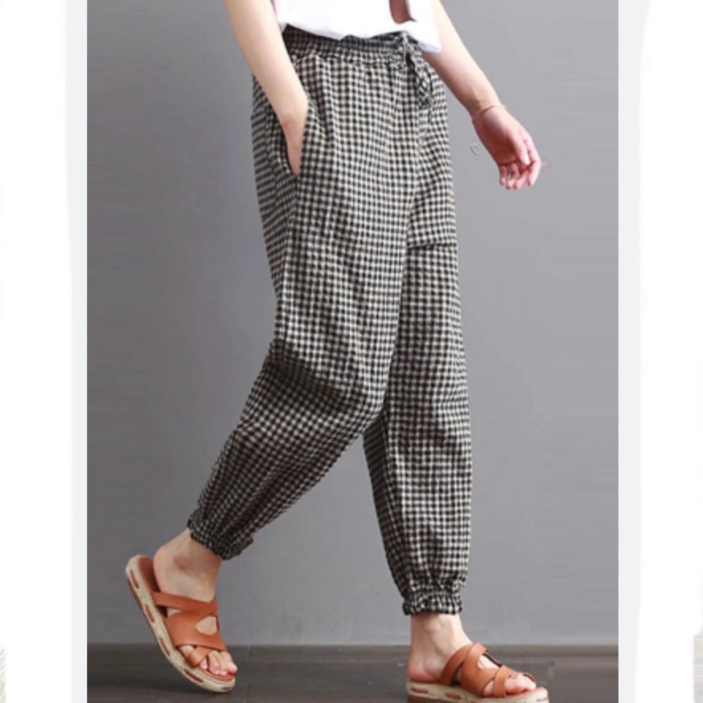ONE Houndstooth pull on trouser